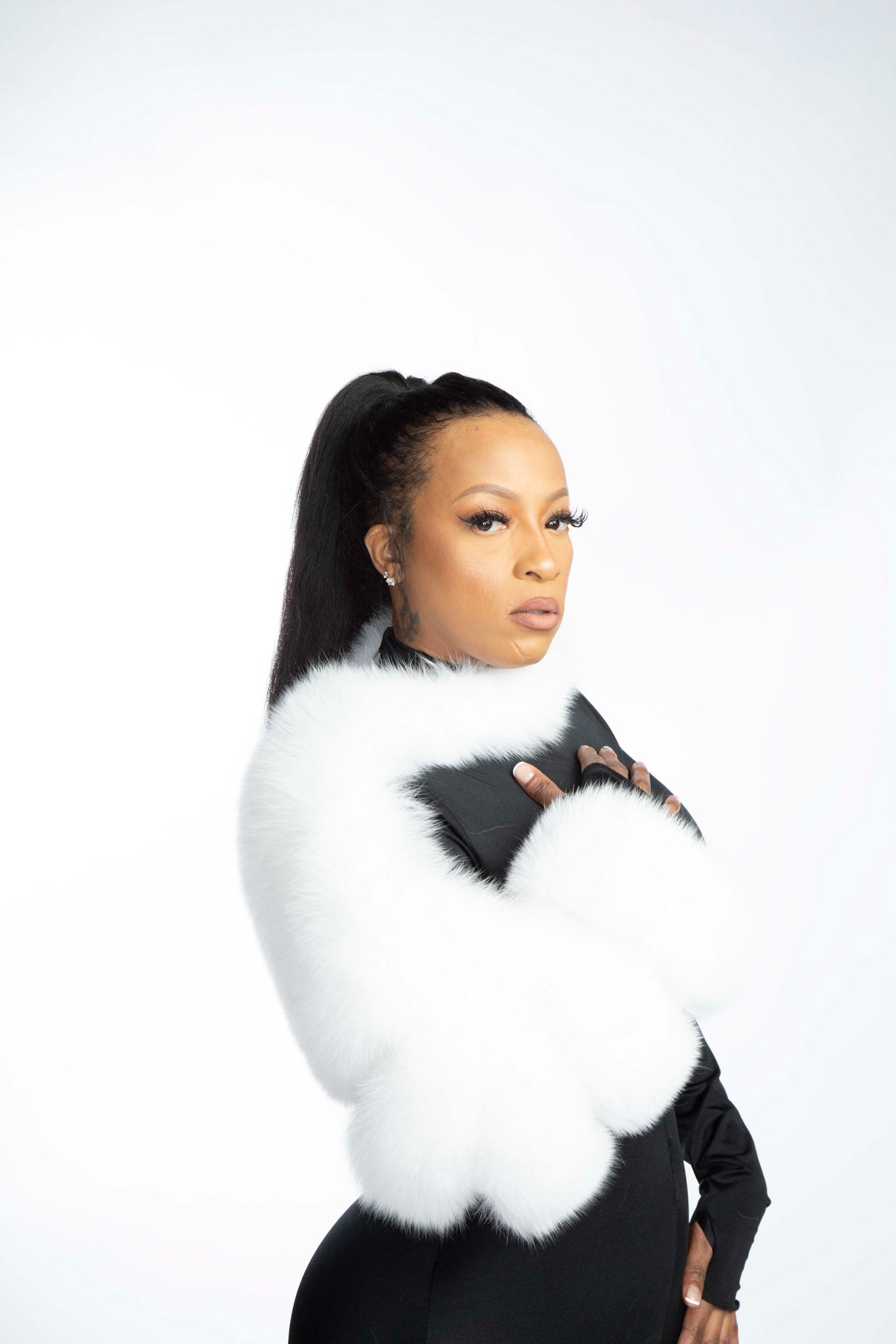 FOX FUR ONE SLEEVE – Raquel The Label